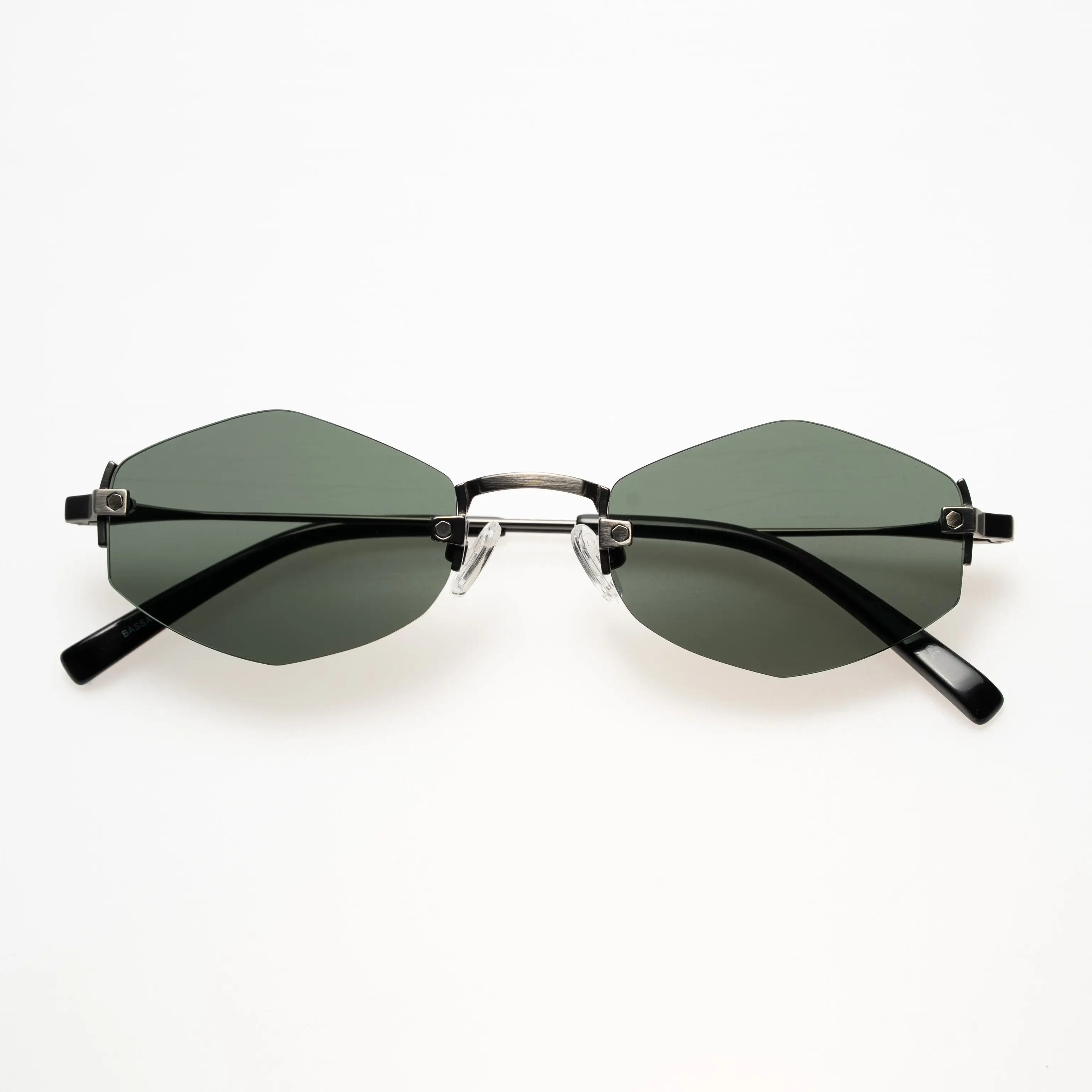Occhiali da sole Bassa  gun lenti verde  - CalSol